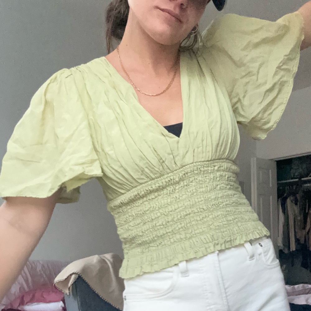 Abercrombie Flutter Sleeve Blouse - image 5